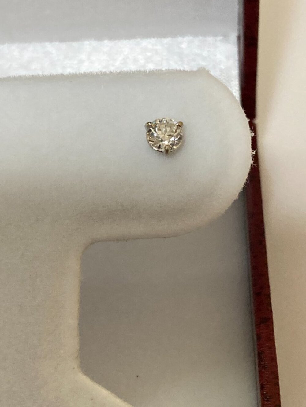14K White Gold Diamond Stud Earrings Martini Settting .50 CTW Natural - Picture 3 of 7